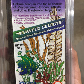 Natural Dried Seaweed for both Freshwater and Saltwater Fish